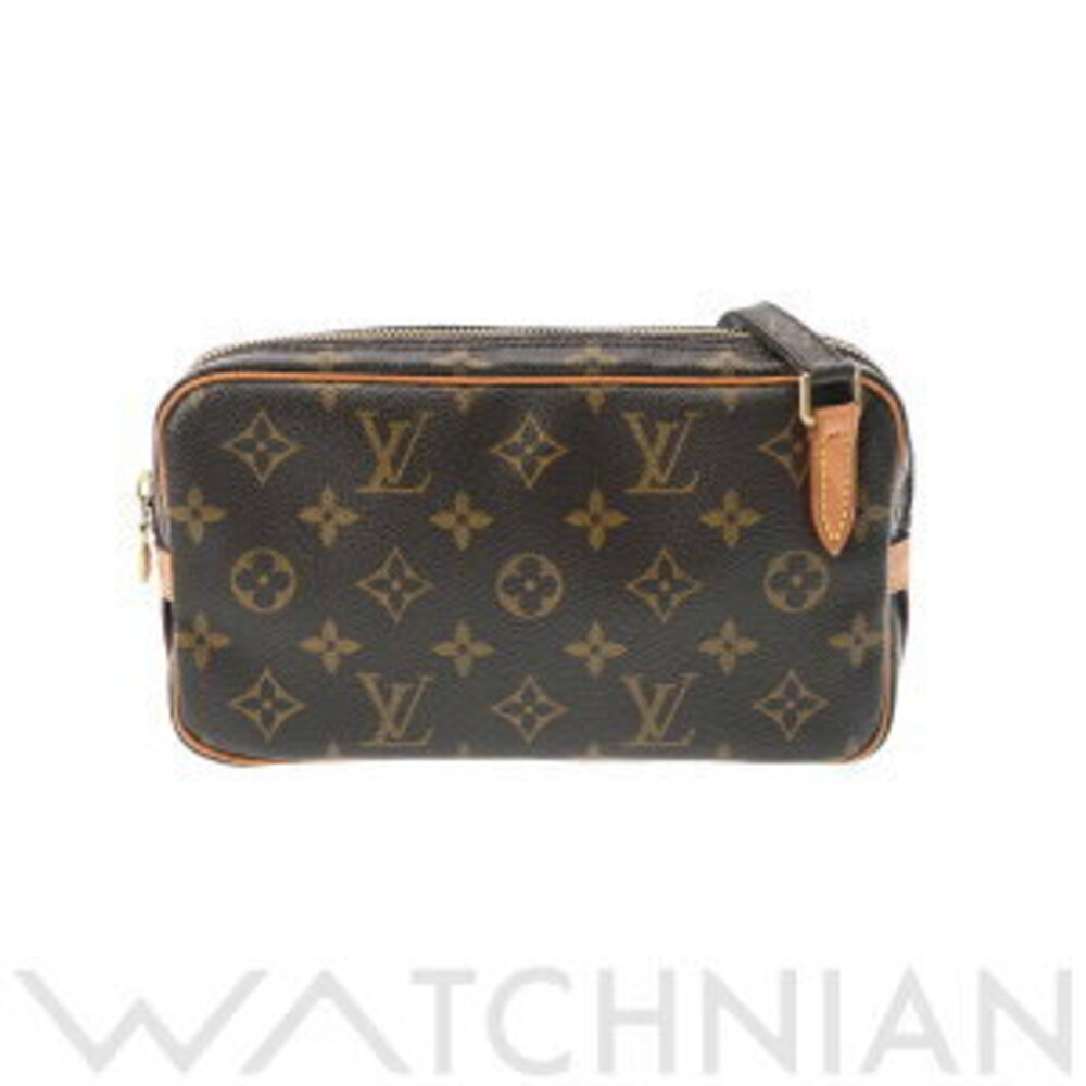 Louis Vuitton Monogram Marly Bandouliere Brown Canvas Shoulder Bag